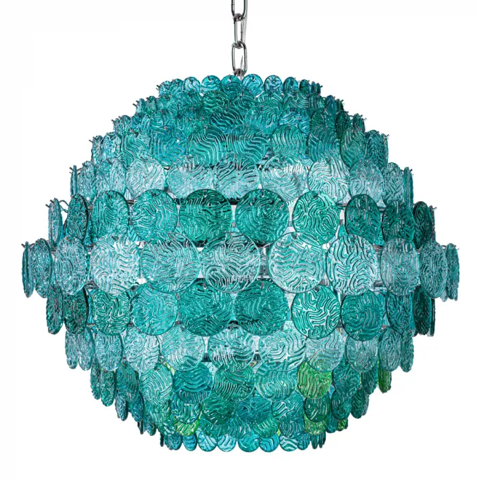Люстра зеленое стекло Lighting Braithwell Chandelier от ImperiumLoft