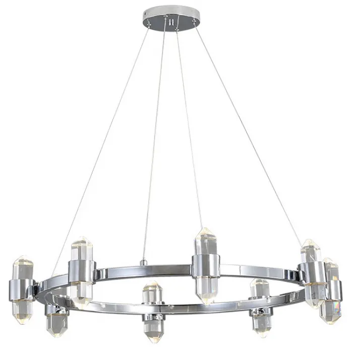 Люстра Crystal Ring Chandelier Chromium от ImperiumLoft