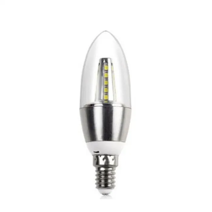 Прозрачная лампочка LED E14 серебряная от ImperiumLoft