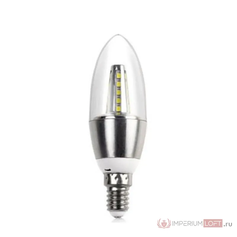 Прозрачная лампочка LED E14 серебряная от ImperiumLoft