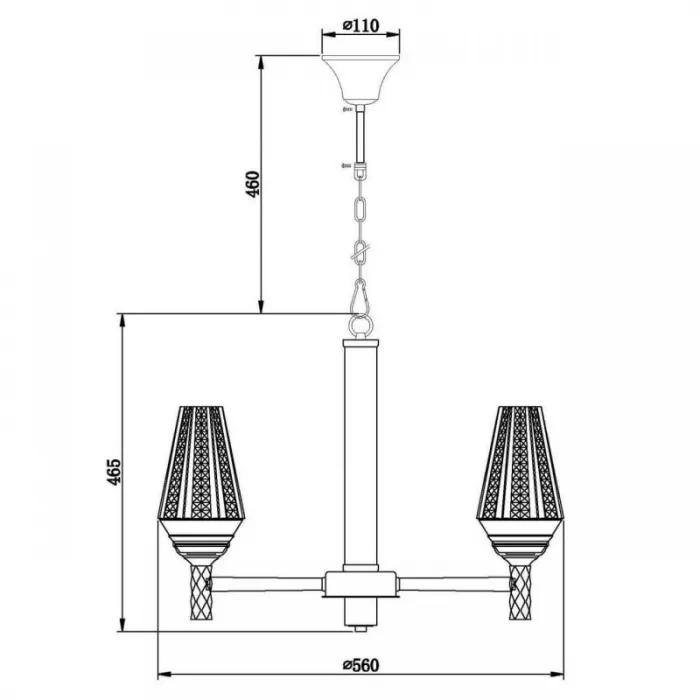 Люстра Ribbed Chandelier от ImperiumLoft
