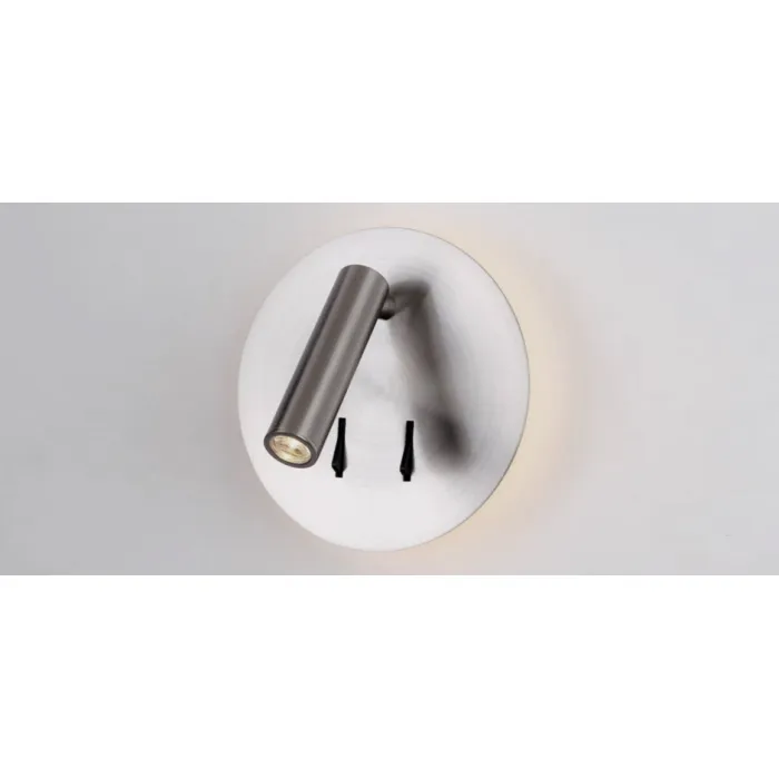 Настенный спот Nickel Square Spot Wall Lamp от ImperiumLoft