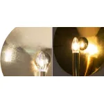Бра Gold Round Backing Exposed Bulb Sconce от ImperiumLoft