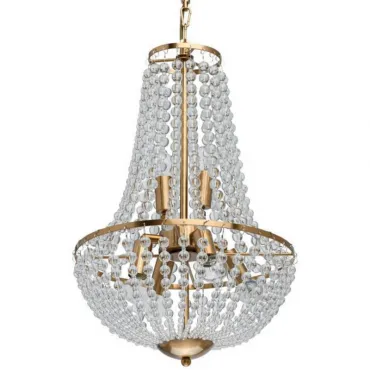 Люстра Virginia Clear Beads Chandelier Gold