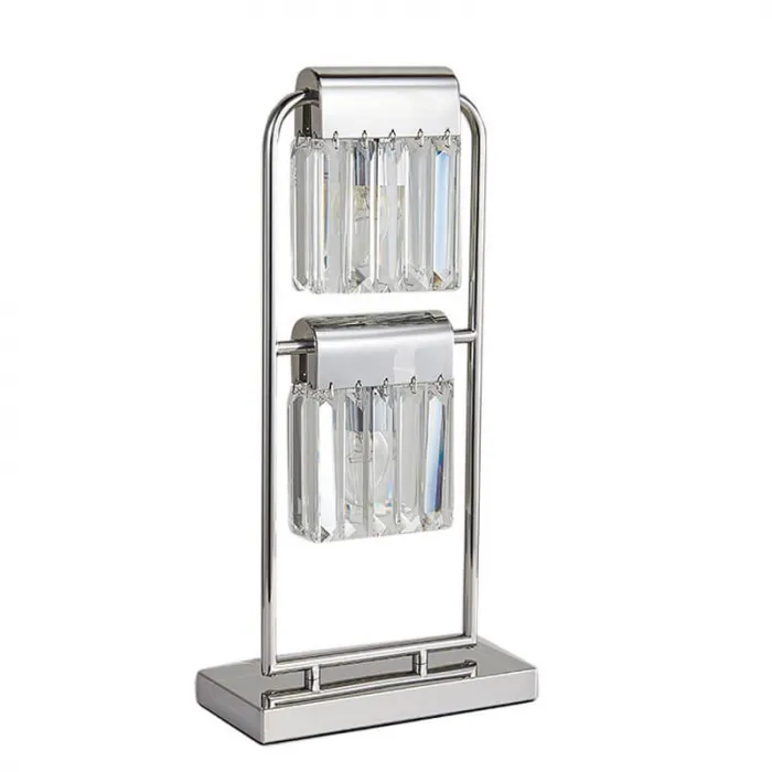 Настольная лампа Crystal Pendants chrome 2 от ImperiumLoft