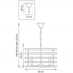 Подвесная люстра Gold Stripes Chandelier 5
