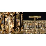 Потолочный светильник Crystal Inserts Lamp amber 6 от ImperiumLoft