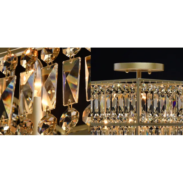 Потолочный светильник Crystal Inserts Lamp amber 6 от ImperiumLoft