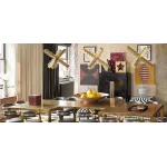Подвесной светильник Nero Chandelier Gold от ImperiumLoft