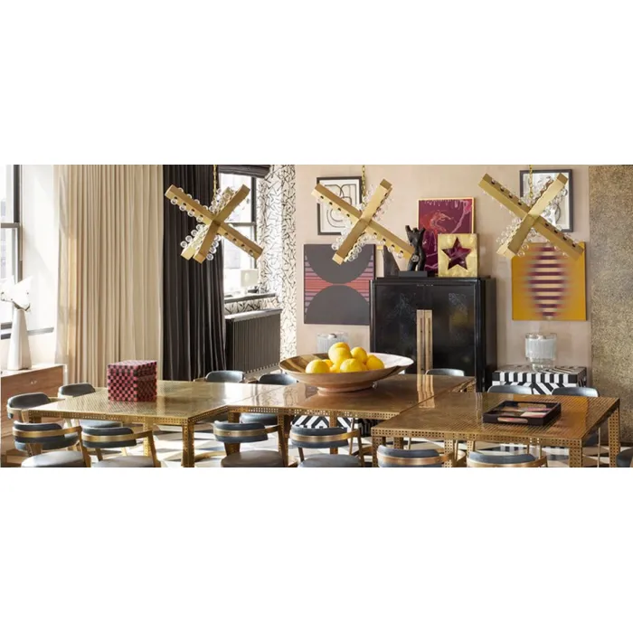 Подвесной светильник Nero Chandelier Gold от ImperiumLoft