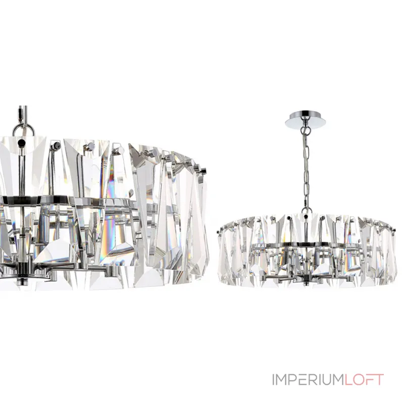 Подвесная люстра Ruby Crystal Chandelier Chrome 53 Подвесная люстра Ruby Crystal Chandelier Chrome 53