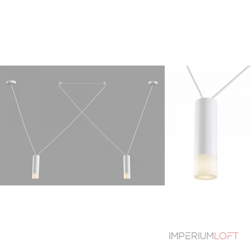 Wireflow LED White Suspension lam 2 патрона от ImperiumLoft Wireflow LED White Suspension lam 2 патрона от ImperiumLoft