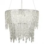 Подвесная люстра Cold Heart Silver Single two-tier Chandelier
