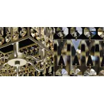 Потолочный светильник Crystal Inserts Lamp amber 6 от ImperiumLoft