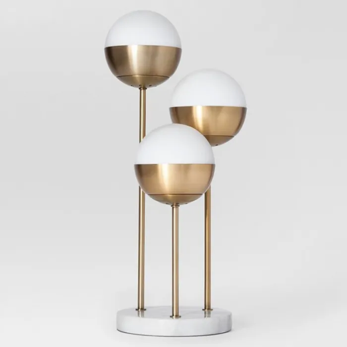 Geneva Glass Table Lamp Triple Globe от ImperiumLoft