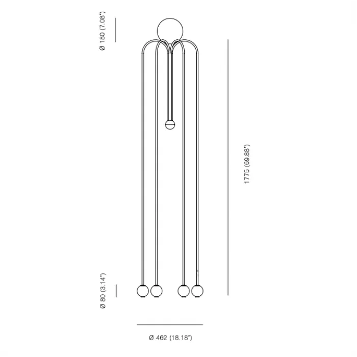 Торшер Michael Anastassiades Fontana Amorosa  Bellagio от ImperiumLoft