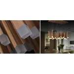 Люстра Wooden Glowworm Square от ImperiumLoft