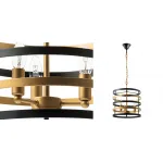Люстра Gold Stripes Chandelier 3 от ImperiumLoft