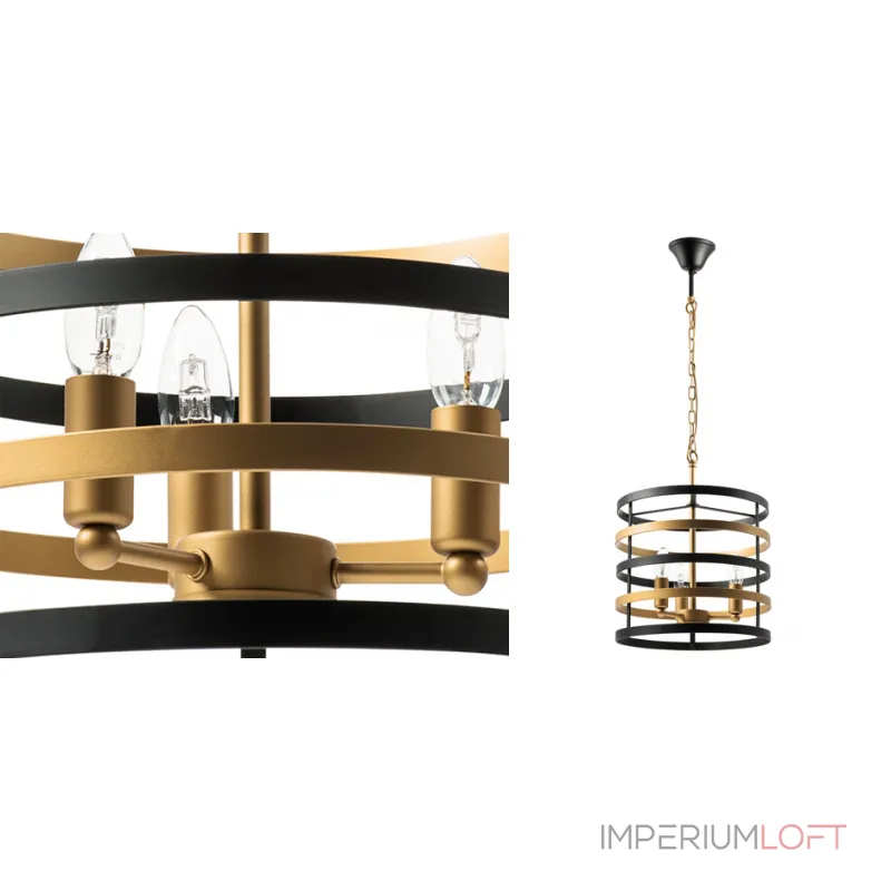 Подвесная люстра Gold Stripes Chandelier 3