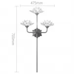 Бра Хрустальный Цветок Лотоса Lotus flower Wall Clear Glass 3 от ImperiumLoft