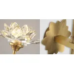 Бра Хрустальный Цветок Лотоса Lotus flower Wall Clear Glass D от ImperiumLoft