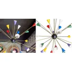 Люстра Huge Pair of Multi Color Italian Sputnik от ImperiumLoft