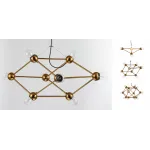 Люстра Molecule Gold Chandelier от ImperiumLoft