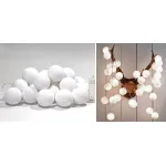 Гирлянда хлопковые фонарики Сotton Ball White от ImperiumLoft