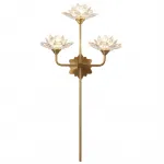 Бра Хрустальный Цветок Лотоса Lotus flower Wall Clear Glass 3 от ImperiumLoft