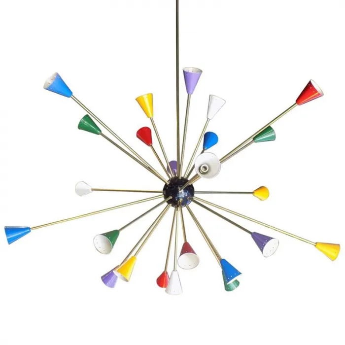 Люстра Huge Pair of Multi Color Italian Sputnik от ImperiumLoft