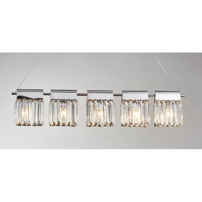 Люстра Crystal Pendants chrome 5 от ImperiumLoft
