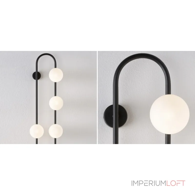 Бра HOOP WALL Lamp Black 6 Бра HOOP WALL Lamp Black 6