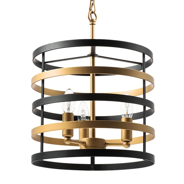 Люстра Gold Stripes Chandelier 3 от ImperiumLoft