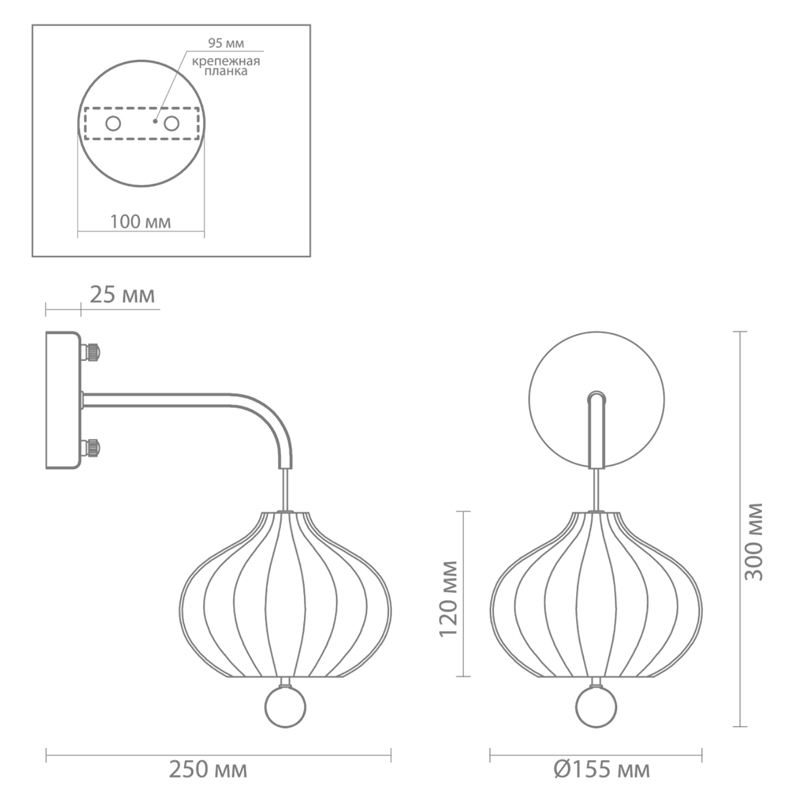 Бра Lazaru Sconce Melting Candle 2 от ImperiumLoft