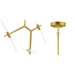 Подвесная люстра Агнес Chandelier Gold 6
