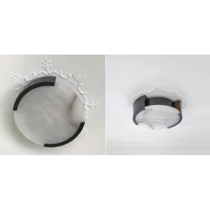 Потолочный светильник Melange Flush Mount Lamp black от ImperiumLoft