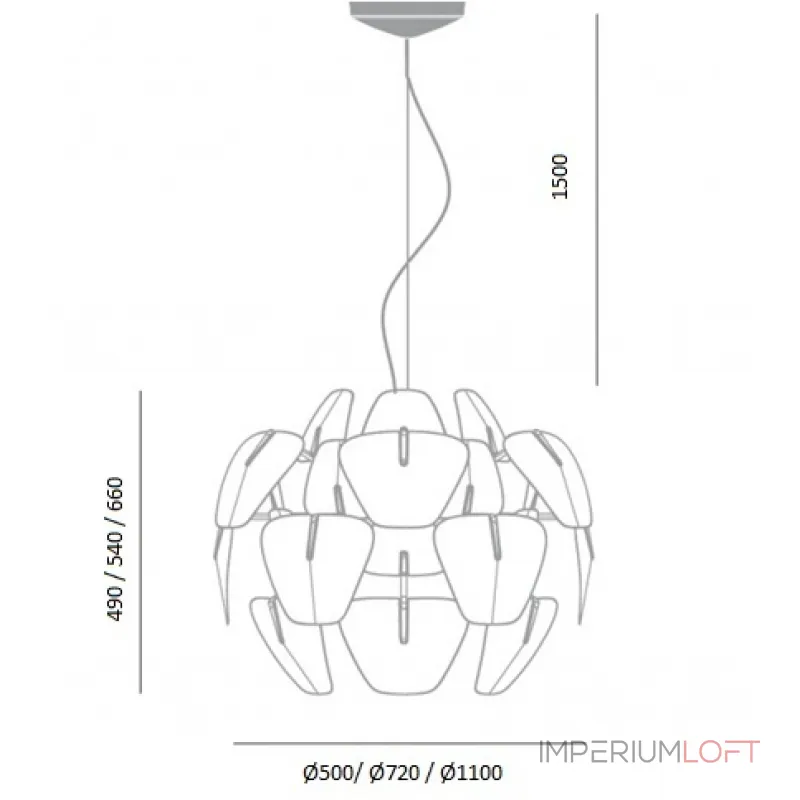 Подвесная люстра Luceplan Hope designed in 2009