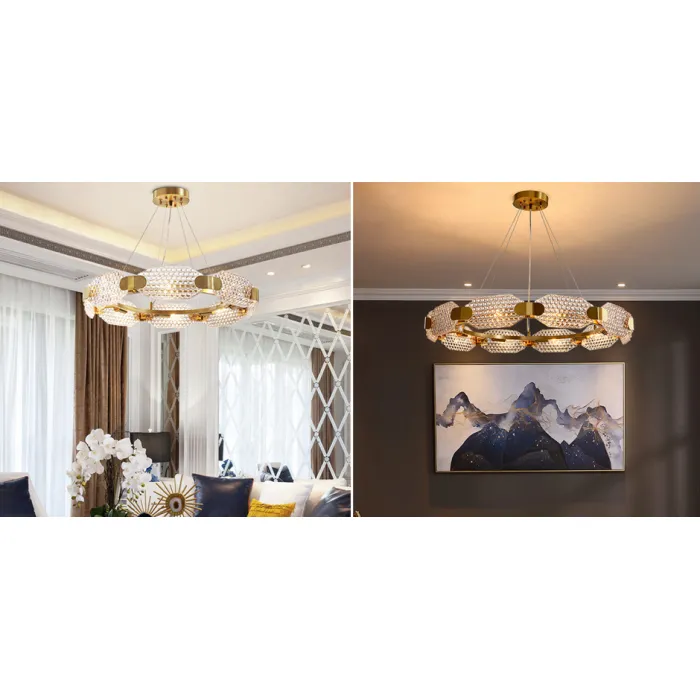 Люстра Ring shaped crystal chandelier от ImperiumLoft