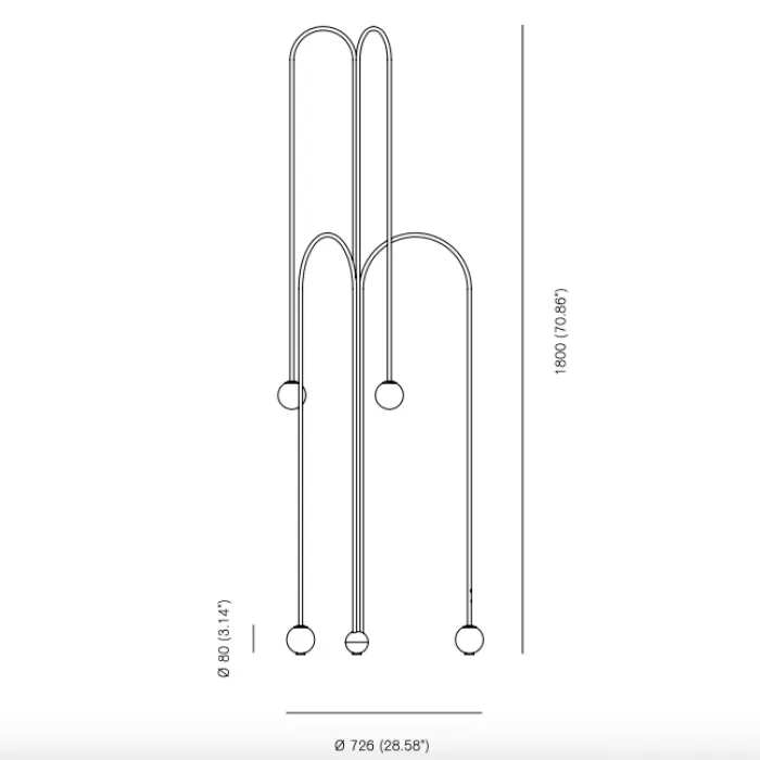 Торшер Michael Anastassiades Fontana Amorosa Crossette от ImperiumLoft