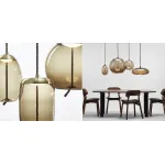 Подвесной светильник KNOT Small Amber glass