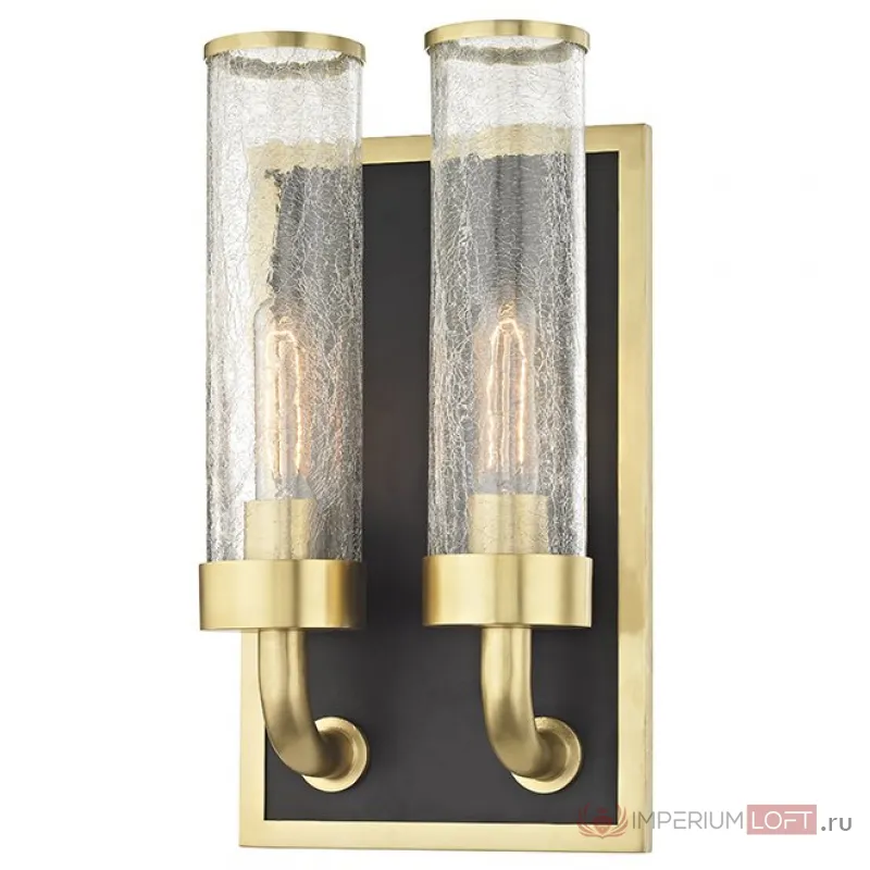 Бра Hudson Valley 1722-AGB Soriano 2 Light Wall Sconce In Aged Brass от ImperiumLoft