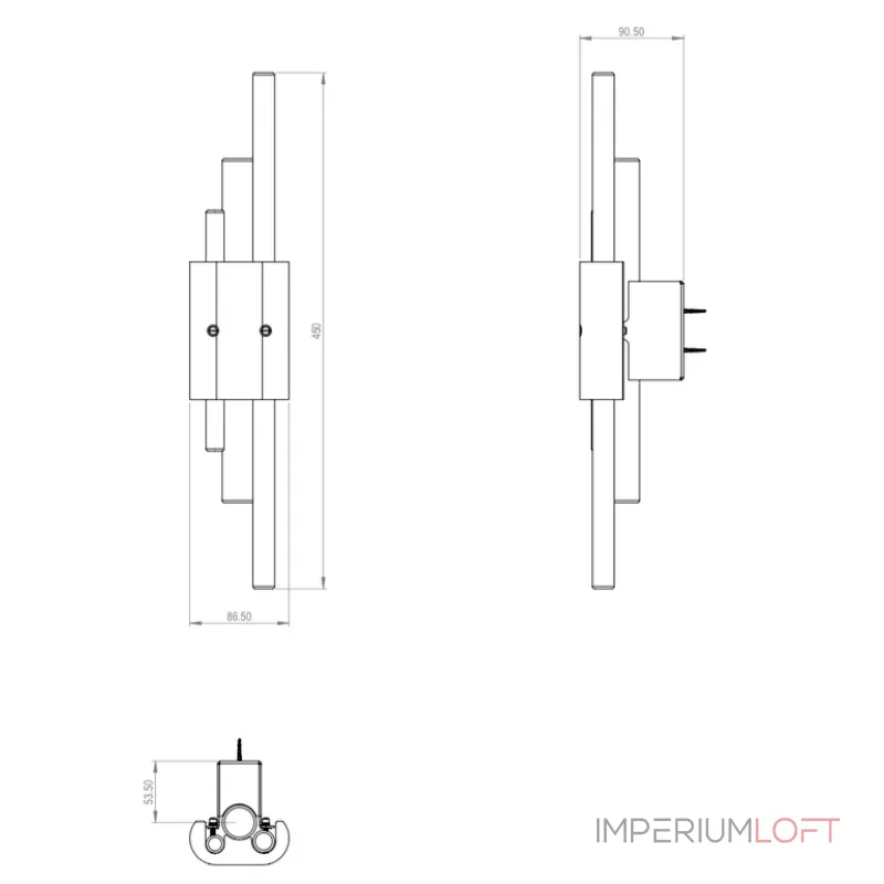 Бра Bert Frank TANTO SMALL Н45 White от ImperiumLoft