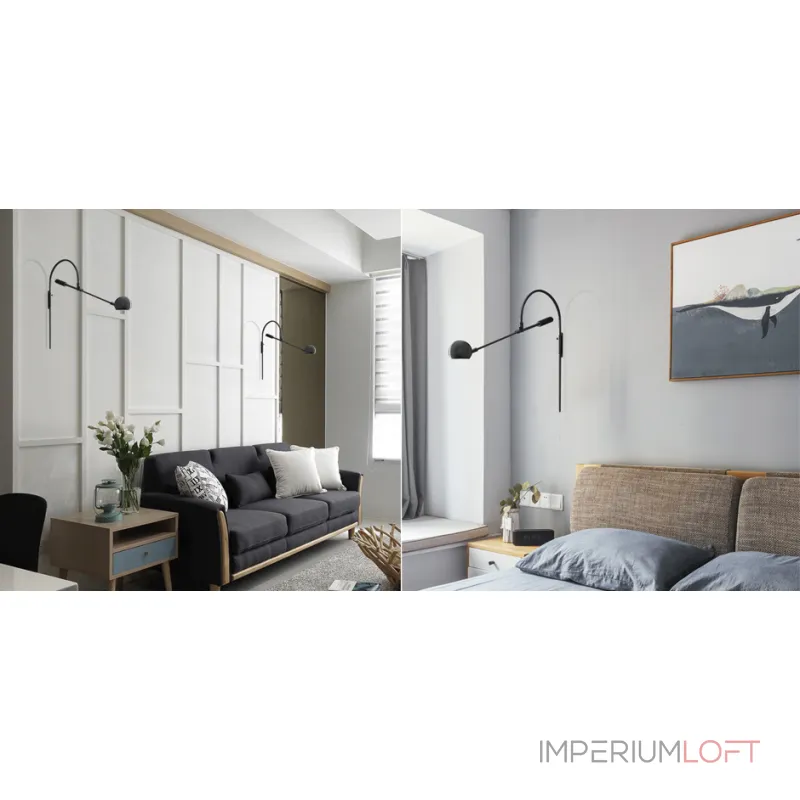 Бра Restoration Hardware ORBITER II Wall lamp Black