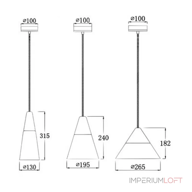 Подвесной светильник Opaque Light Tall