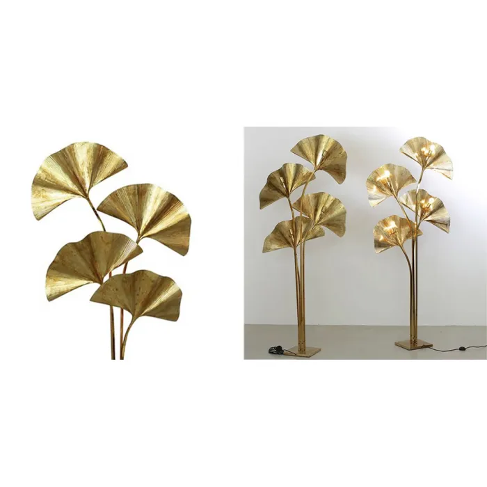 Торшеp золотые листья пальмы four palm leaves Floor Lamp от ImperiumLoft
