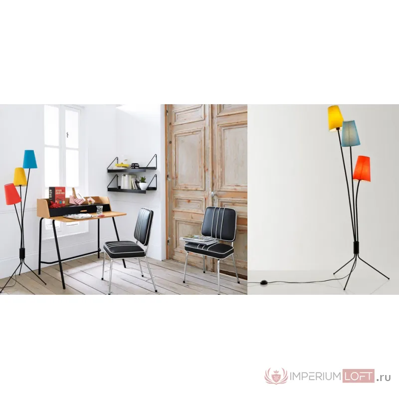 Торшер Floor Lamp color lampshade от ImperiumLoft