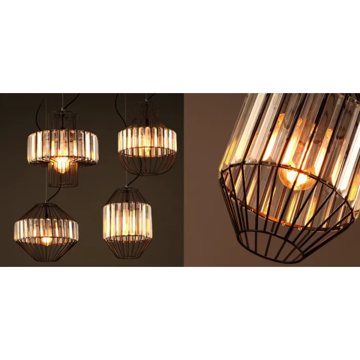 Подвесной светильник Glass Plate Pendant #1 от ImperiumLoft