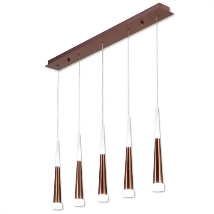 Люстра Vibia Slim Jordi Vilardell Copper 5 подвесов от ImperiumLoft