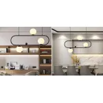 Люстра Horizontal Balls Balance Black 3 от ImperiumLoft