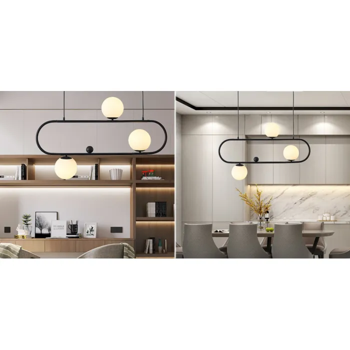 Люстра Horizontal Balls Balance Black 3 от ImperiumLoft